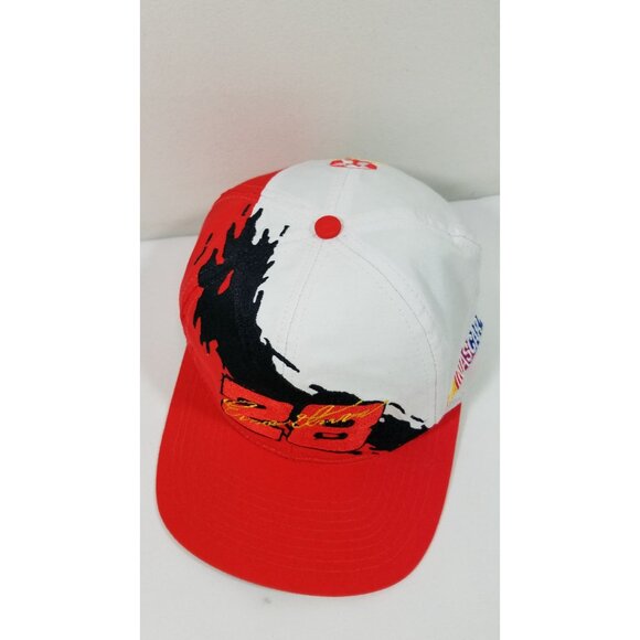 Ernie Irvan 28 Snapback Cap NASCAR Athletic Orange White SPLASH Hat Vintage - Picture 3 of 9